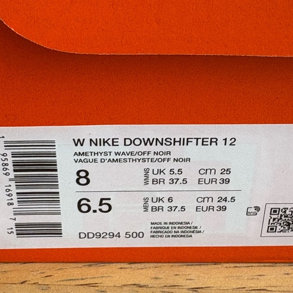 Nike Downshifter 12 Purple Black Womens New Sneakers NIB Running Shoes - Picture 11 of 15